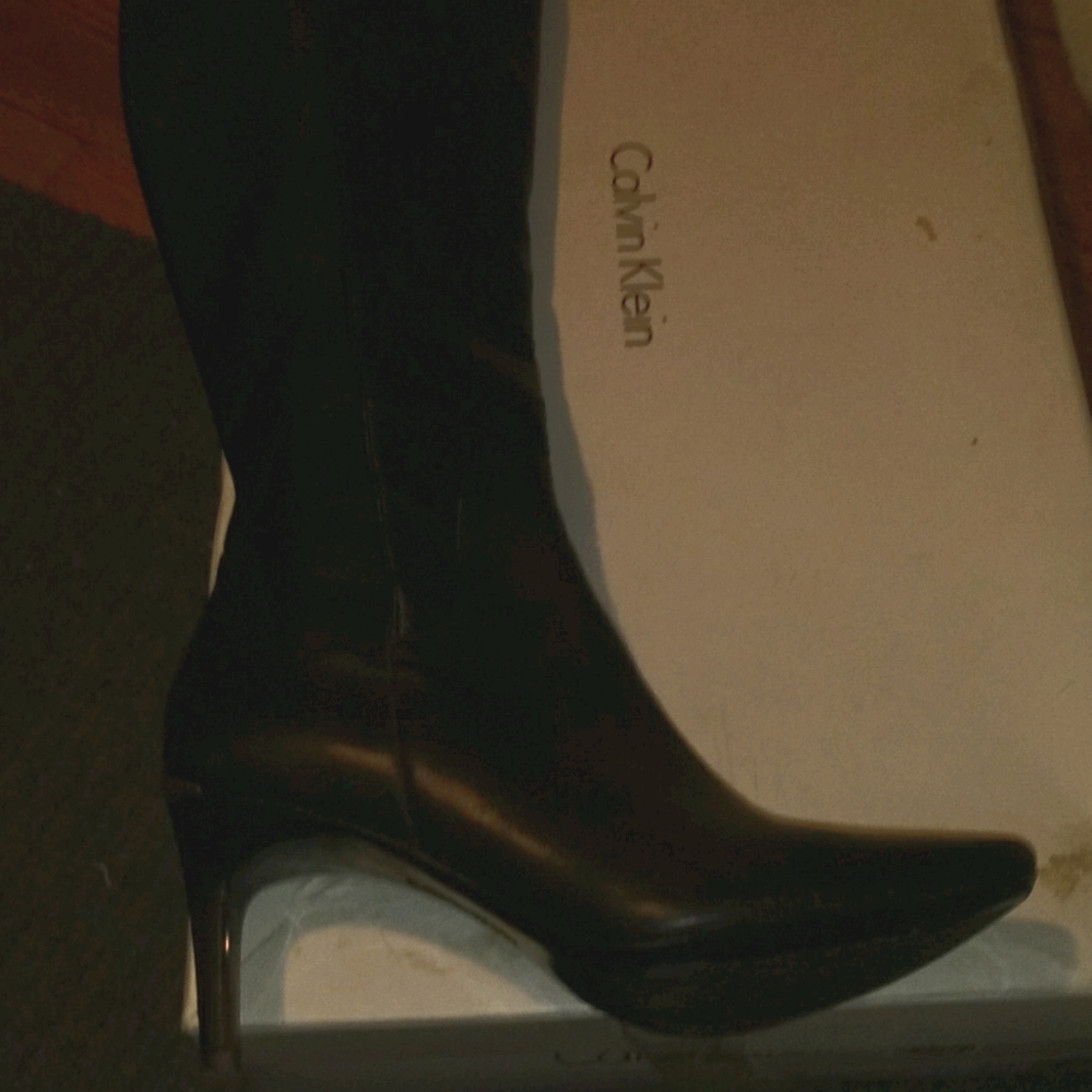 Women's Calvin Klein black high heel boot